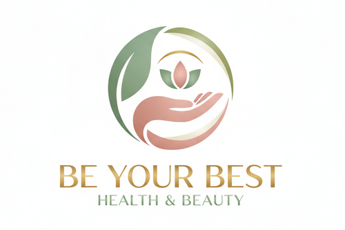 maak een logo voor de winkel genaamd BE YOUR BEST het moet te maken hebben met health en beauty